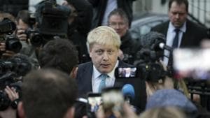 Former British Foreign Minister Boris Johnson said on Sunday it was not too late for the government to get “real change” to Prime Minister Theresa May’s Brexit deal.(AP) Former British Foreign Minister Boris Johnson said on Sunday it was not too late for the government to get “real change” to Prime Minister Theresa May’s Brexit deal.(AP)