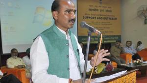 Union Minister State for Textile Ajay Tamta is the BJP member of parliament from Almora Lok Sabha seat.(HT File) Union Minister State for Textile Ajay Tamta is the BJP member of parliament from Almora Lok Sabha seat.(HT File)