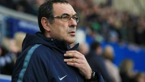 Chelsea manager Maurizio Sarri looks on.(REUTERS) Chelsea manager Maurizio Sarri looks on.(REUTERS)