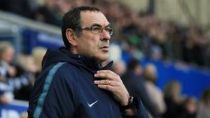 Chelsea manager Maurizio Sarri looks on(REUTERS) Chelsea manager Maurizio Sarri looks on(REUTERS)