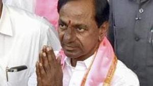 The TRS chief is learnt to be undecided on the constituency from which he could contest the Lok Sabha polls.(PTI) The TRS chief is learnt to be undecided on the constituency from which he could contest the Lok Sabha polls.(PTI)