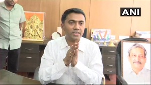 Newly sworn in Goa chief minister Pramod Sawant said his government will face a floor test in the Assembly on Wednesday.(ANI) Newly sworn in Goa chief minister Pramod Sawant said his government will face a floor test in the Assembly on Wednesday.(ANI)