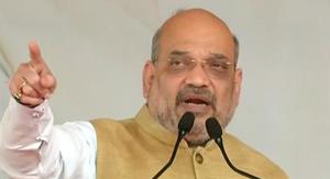 BJP president Amit Shah took a swipe at Congress president Rahul Gandhi over police action against protesters, who shouted pro-Modi slogans at a venue where the latter was addressing a gathering of entrepreneurs on Monday.(ANI) BJP president Amit Shah took a swipe at Congress president Rahul Gandhi over police action against protesters, who shouted pro-Modi slogans at a venue where the latter was addressing a gathering of entrepreneurs on Monday.(ANI)