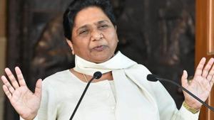 The Congress, SP and BSP have attacked the BJP after the saffron party launched a new election campaign.(PTI) The Congress, SP and BSP have attacked the BJP after the saffron party launched a new election campaign.(PTI)