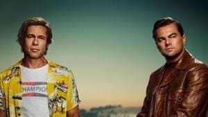 Once Upon a Time in Hollywood trailer: Leonardo DiCaprio and Brad Pitt on the poster. Once Upon a Time in Hollywood trailer: Leonardo DiCaprio and Brad Pitt on the poster.