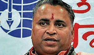 BJP leader Sunil Deodhar at Patrakar Sangh, in Pune.(HT Photo) BJP leader Sunil Deodhar at Patrakar Sangh, in Pune.(HT Photo)