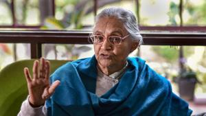 After weeks of trying to convince the senior Congress leadership of not going with the Aam Aadmi Party (AAP) in Delhi for the upcoming elections, party state president Sheila Dikshit on Tuesday said that she has left the decision to the high command.(PTI) After weeks of trying to convince the senior Congress leadership of not going with the Aam Aadmi Party (AAP) in Delhi for the upcoming elections, party state president Sheila Dikshit on Tuesday said that she has left the decision to the high command.(PTI)