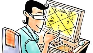 The astrologers claim they review the solar and lunar phases of their clients and calculate their positive and negative impacts before forecasting the outcome of their efforts in the upcoming elections .(HT) The astrologers claim they review the solar and lunar phases of their clients and calculate their positive and negative impacts before forecasting the outcome of their efforts in the upcoming elections .(HT)