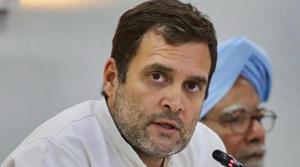 The BJP took a swipe at Congress president Rahul Gandhi after he rescheduled his press conference on Friday in New Delhi.(PTI) The BJP took a swipe at Congress president Rahul Gandhi after he rescheduled his press conference on Friday in New Delhi.(PTI)