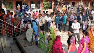 Voters stand in a queue at a polling station to cast their votes. Image for representation.(PTI file photo) Voters stand in a queue at a polling station to cast their votes. Image for representation.(PTI file photo)