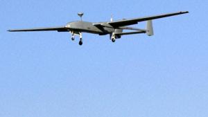 Indian armed forces fired at a Pakistani unmanned aerial vehicle (UAV) along the International Border in Rajasthan’s Sriganganagar district and forced it to retreat. (Representative Image)(PTI) Indian armed forces fired at a Pakistani unmanned aerial vehicle (UAV) along the International Border in Rajasthan’s Sriganganagar district and forced it to retreat. (Representative Image)(PTI)