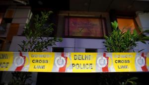 A view of the restaurant where the two people died while cleaning a waste treatment plant, in Rajouri Garden in New Delhi.(Amal KS/HT PHOTO) A view of the restaurant where the two people died while cleaning a waste treatment plant, in Rajouri Garden in New Delhi.(Amal KS/HT PHOTO)