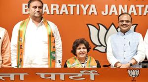 Deepa Malik, a noted para athlete, Monday joined the BJP with the party asserting that her presence will strengthen the organisation.(Raj K Raj/HT Photo) Deepa Malik, a noted para athlete, Monday joined the BJP with the party asserting that her presence will strengthen the organisation.(Raj K Raj/HT Photo)