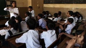 According to statistics there has been a steady rise in RTE admissions -- from 54 in 2014 to nearly 4,000 in 2015, around 17,200 in 2016, about 28,000 in 2017 to as many as 42,000 in 2018.(Representative image) According to statistics there has been a steady rise in RTE admissions -- from 54 in 2014 to nearly 4,000 in 2015, around 17,200 in 2016, about 28,000 in 2017 to as many as 42,000 in 2018.(Representative image)