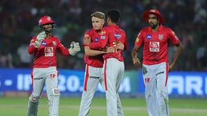 KXIP win match by 14 runs(KXIP Twitter handle) KXIP win match by 14 runs(KXIP Twitter handle)