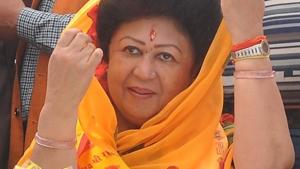 BJP’s Tehri Garhwal Lok Sabha candidate Mala Rajya Laxmi Shah.(HT Photo) BJP’s Tehri Garhwal Lok Sabha candidate Mala Rajya Laxmi Shah.(HT Photo)