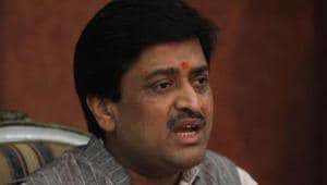 A day after the Congress suffered a major embarrassment owing to a leaked audio clip of its state president Ashok Chavan expressing his helplessness over the choice of candidate for Chandrapur, Congress replaced him on Sunday.(HT File Photo)