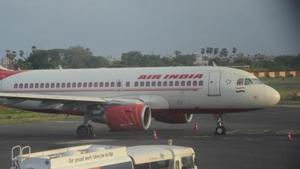 The Air India aircraft(Photo: Santosh Kumar/HT Photo)