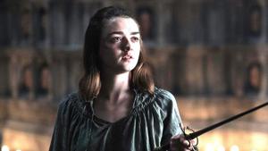 Maisie Williams plays Arya Stark in HBO’s Game of Thrones. She has played the character in all eight seasons of the show. Maisie Williams plays Arya Stark in HBO’s Game of Thrones. She has played the character in all eight seasons of the show.