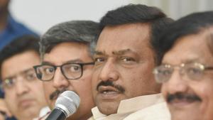 Congress leader Akhilesh Pradas Singh Chairman Campaigning Committee of Bihar addressing a press conference at State Congress Headquarter in Patna, India, on Tuesday(Parwaz Khan /HT PHOTO) Congress leader Akhilesh Pradas Singh Chairman Campaigning Committee of Bihar addressing a press conference at State Congress Headquarter in Patna, India, on Tuesday(Parwaz Khan /HT PHOTO)