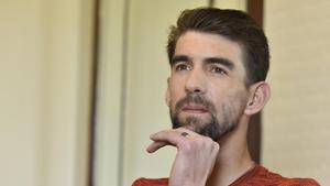 Former Olympic swimmer Michael Phelps during an interview with Hindustan Times in New Delhi, on Tuesday.(Sanjeev Verma/HT PHOTO) Former Olympic swimmer Michael Phelps during an interview with Hindustan Times in New Delhi, on Tuesday.(Sanjeev Verma/HT PHOTO)