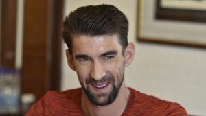 Michael Phelps during an interview with Hindustan Times at ITC Maurya Hotel, in New Delhi on March 26.(Sanjeev Verma/HT PHOTO) Michael Phelps during an interview with Hindustan Times at ITC Maurya Hotel, in New Delhi on March 26.(Sanjeev Verma/HT PHOTO)