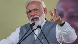Prime Minister Narendra Modi addresses a public rally, in Ghaziabad, Friday, March 8, 2019.(PTI file photo) Prime Minister Narendra Modi addresses a public rally, in Ghaziabad, Friday, March 8, 2019.(PTI file photo)