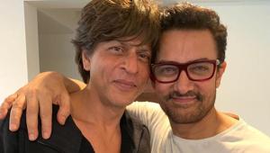 Shah Rukh Khan threw a party and Aamir Khan brought his own tiffin. Shah Rukh Khan threw a party and Aamir Khan brought his own tiffin.