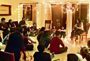 A Beatmap party at a house in Andheri West, Mumbai, featuring indie singer Ritu Desai(Photo: Eshaan George) A Beatmap party at a house in Andheri West, Mumbai, featuring indie singer Ritu Desai(Photo: Eshaan George)