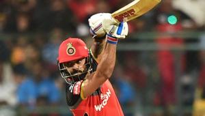 RCB batsman Virat Kohli plays a shot during the Indian Premier League 2019 (IPL T20) cricket match between Royal Challengers Bangalore (RCB) and Mumbai Indians (MI) at Chinnaswamy Stadium in Bengaluru(PTI) RCB batsman Virat Kohli plays a shot during the Indian Premier League 2019 (IPL T20) cricket match between Royal Challengers Bangalore (RCB) and Mumbai Indians (MI) at Chinnaswamy Stadium in Bengaluru(PTI)