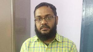 Police arrested Mubassir Alam and sent him to jail on charges of posting obscene photoshopped photo of PM Narendra Modi on Facebook in Jamshedpur, India, on Wednesday, March 27, 2019. (Photo by Manoj Kumar/ Hindustan Times) Police arrested Mubassir Alam and sent him to jail on charges of posting obscene photoshopped photo of PM Narendra Modi on Facebook in Jamshedpur, India, on Wednesday, March 27, 2019. (Photo by Manoj Kumar/ Hindustan Times)