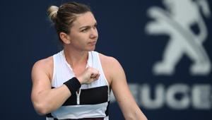 Simona Halep of Romania celebrates defeating Qiang Wang of China during day ten at the Miami Open tennis(AFP) Simona Halep of Romania celebrates defeating Qiang Wang of China during day ten at the Miami Open tennis(AFP)