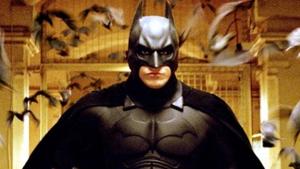 Christian Bale as the Dark Knight in a still from Batman Begins. Christian Bale as the Dark Knight in a still from Batman Begins.