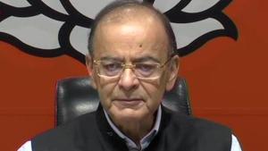Union minister Arun Jaitley during a press conference on March 29.(Twitter/ANI Photo) Union minister Arun Jaitley during a press conference on March 29.(Twitter/ANI Photo)