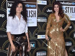 B-town celebs revisit the 80’s disco fashion in style at the HT India’s Most Stylish Awards, 2019. B-town celebs revisit the 80’s disco fashion in style at the HT India’s Most Stylish Awards, 2019.