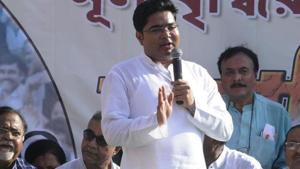 Trinamool MP Abhishek Banerjee is Chief Minister Mamata Banerjee’s nephew.(Samir Jana / HT Photo) Trinamool MP Abhishek Banerjee is Chief Minister Mamata Banerjee’s nephew.(Samir Jana / HT Photo)