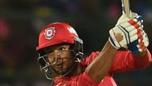 File image of KXIP cricketer Mayank Agarwal.(AFP) File image of KXIP cricketer Mayank Agarwal.(AFP)