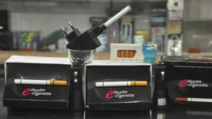 E-cigarettes do not burn or use tobacco leaves, but instead vaporise a solution a user then inhales. E-cigarettes do not burn or use tobacco leaves, but instead vaporise a solution a user then inhales.