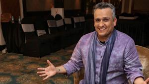 Joe Russo, director of the movie Avengers: Endgame, enjoys an Indian thali served in the shape of Avengers' ‘A’, in Mumbai.(PTI)
