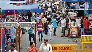 The initiative is part of the South Delhi Municipal Corporation’s (SDMC) “parking management and decongestion” plan in Lajpat Nagar market.(HT Photo) The initiative is part of the South Delhi Municipal Corporation’s (SDMC) “parking management and decongestion” plan in Lajpat Nagar market.(HT Photo)