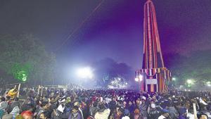 People visit Jay Stambh to pay tribute at Koregaon Bhima on occasion of 201st anniversary of the Koregaon Bhima battle in Pune, Tuesday, January 1, 2019.(Pratham Gokhale/HT File Photo) People visit Jay Stambh to pay tribute at Koregaon Bhima on occasion of 201st anniversary of the Koregaon Bhima battle in Pune, Tuesday, January 1, 2019.(Pratham Gokhale/HT File Photo)