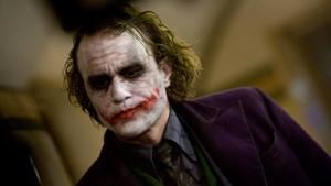 Heath Ledger as the Joker in a still from the Dark Knight. Heath Ledger as the Joker in a still from the Dark Knight.