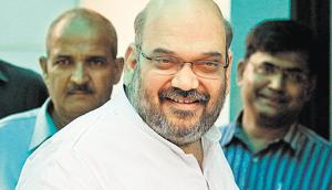 New Delhi, India, 04 July 2013: BJP leader Amit shah at BJP Headquater in New Delhi , India, July 2013 on Thursday. (Photo by Virendra Singh Gosain/Hindustan Times) New Delhi, India, 04 July 2013: BJP leader Amit shah at BJP Headquater in New Delhi , India, July 2013 on Thursday. (Photo by Virendra Singh Gosain/Hindustan Times)