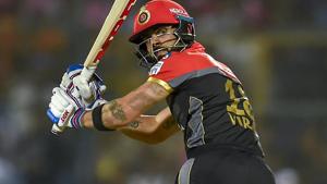 Virat Kohli plays a shot during the Indian Premier League.(PTI) Virat Kohli plays a shot during the Indian Premier League.(PTI)