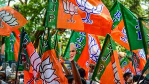 BJP’s Farrukhabad candidate Mukesh Rajput has denied threatening the power department official but admitted to not having his electricity bill since 2014.(PTI) BJP’s Farrukhabad candidate Mukesh Rajput has denied threatening the power department official but admitted to not having his electricity bill since 2014.(PTI)