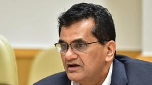 NITI Aayog CEO Amitabh Kant addresses a press conference, in New Delhi.(PTI File Photo) NITI Aayog CEO Amitabh Kant addresses a press conference, in New Delhi.(PTI File Photo)