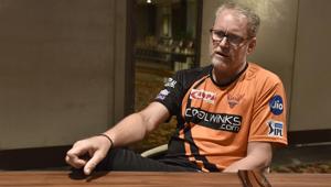 Sunrisers Hyderabad coach Tom Moody during an interview.(Sanjeev Verma/HT PHOTO) Sunrisers Hyderabad coach Tom Moody during an interview.(Sanjeev Verma/HT PHOTO)