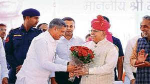 Haryana CM Manohar Lal Khattar urged people to vote for the BJP for electing Narendra Modi as prime minister for a second term.(HT Photo) Haryana CM Manohar Lal Khattar urged people to vote for the BJP for electing Narendra Modi as prime minister for a second term.(HT Photo)