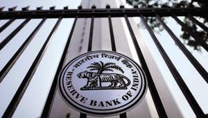 The Reserve Bank of India (RBI) seal is pictured on a gate outside the RBI headquarters in Mumbai October 29, 2013. Image for representation.(REUTERS FILE PHOTO) The Reserve Bank of India (RBI) seal is pictured on a gate outside the RBI headquarters in Mumbai October 29, 2013. Image for representation.(REUTERS FILE PHOTO)