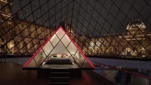 The Louvre’s iconic glass Pyramid will be specially designed to celebrate the building’s 30th anniversary.(Julian Abrams/Airbnb) The Louvre’s iconic glass Pyramid will be specially designed to celebrate the building’s 30th anniversary.(Julian Abrams/Airbnb)